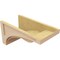 Ekena Millwork 11"W x 22"D x 11"H Wide Viola Rough Cedar Woodgrain TimberThane Corbel, Primed Tan CORUR11X22X11VIORCPR - alternate 5